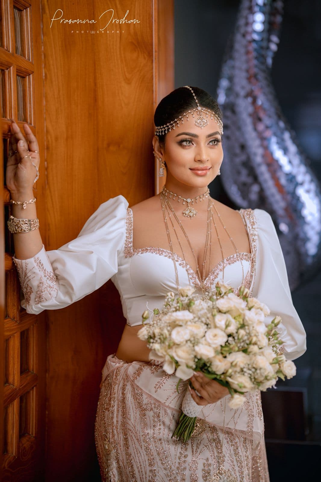 Kandian Bride with Intricate Dress